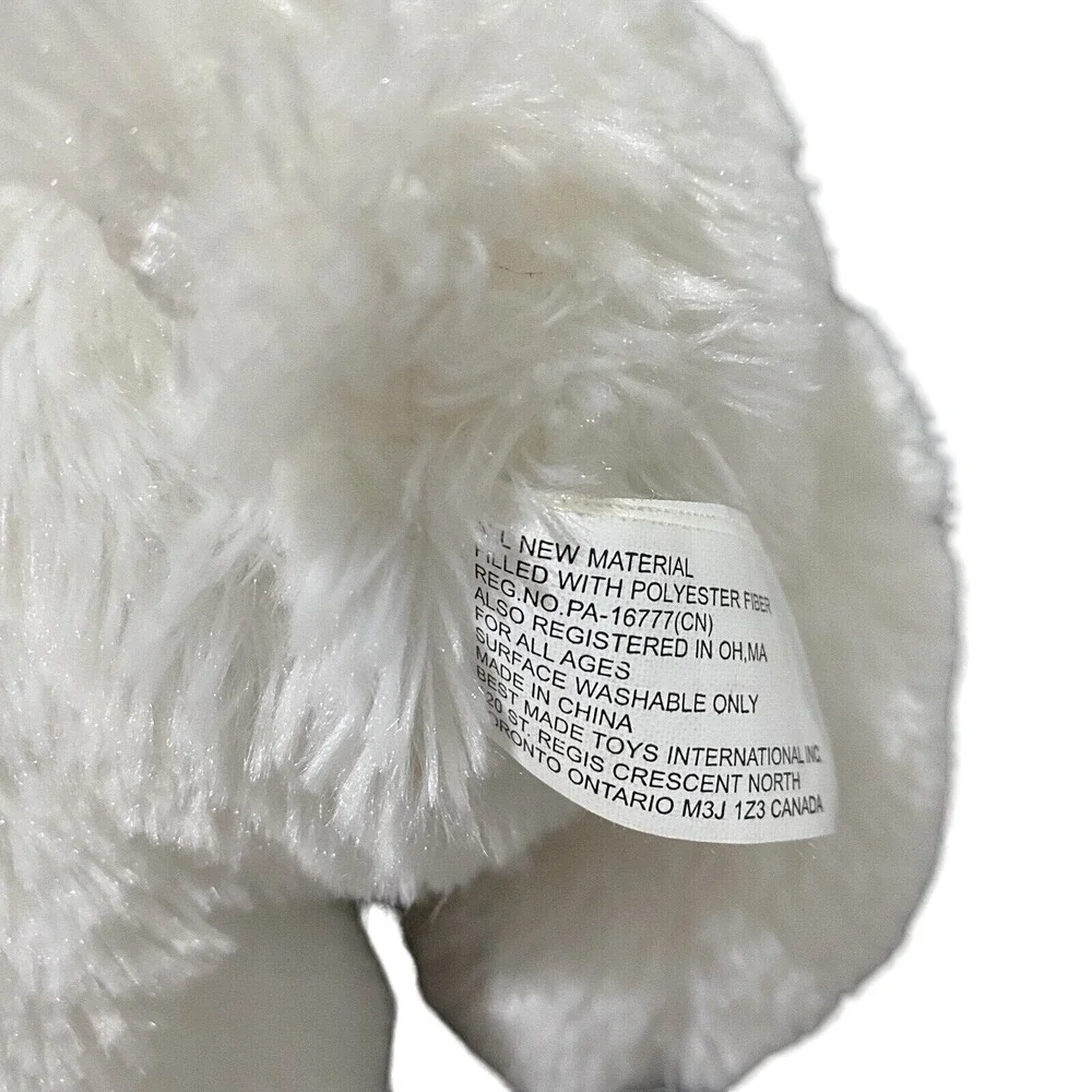Valentine White Bear Plush 11